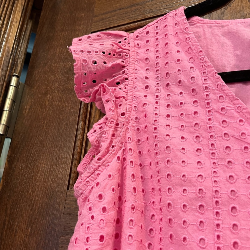 St. John's Bay Pink Bloom Eyelet Dress - Picture 4 of 9